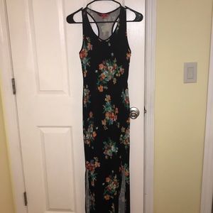 Printed floral maxi dress